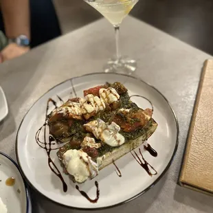 a plate of food on a table
