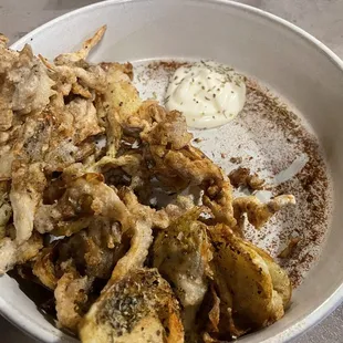 Crispy Artichoke and Mushrooms