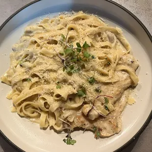 Fettuccini Alfredo.