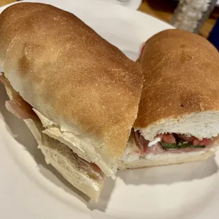Prosciutto and Mozzarella Sandwich