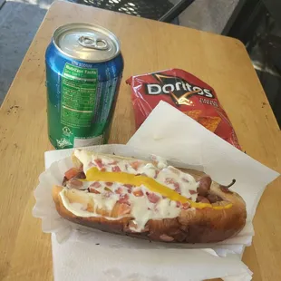 Tutuli's special Sonoran hot dog