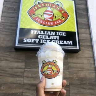 Cookie Butter Gelati (with Vanilla Soft Serve)