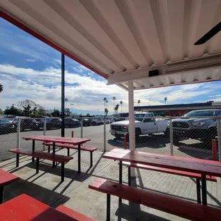 Looking south from the patio.