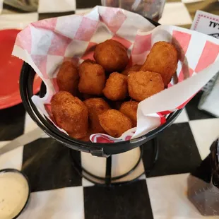 Cheese curds. Very nice.
