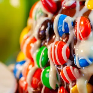 a close up of a cake