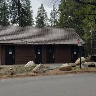 Restrooms (one side closed)