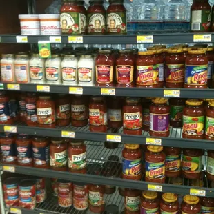 Tomato sauce selection