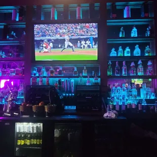 Center bar by the stage.