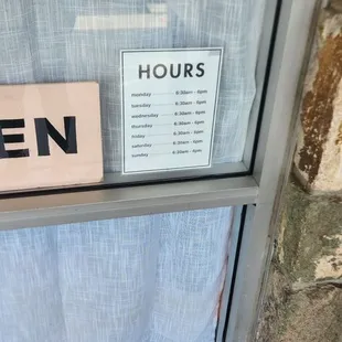 Hours