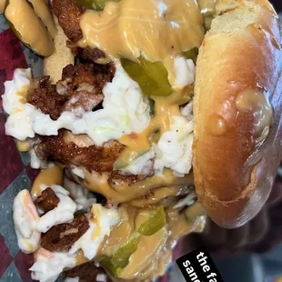 Cajun chicken sandwich