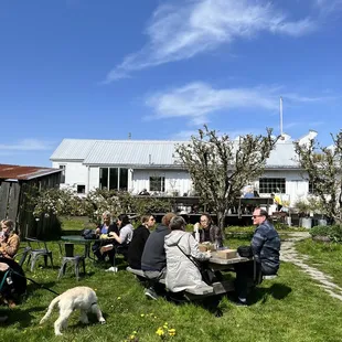 Outside sitting area