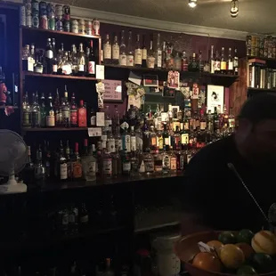 a man sitting at a bar