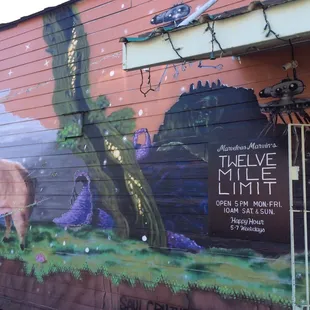 Place is covered in very cool art