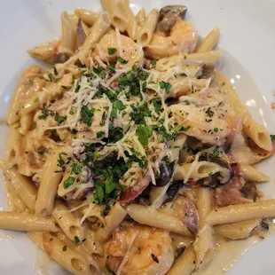 Shrimp pasta
