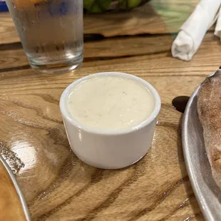 Parmesan peppercorn dressing. Get a side of this for your crust!