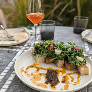 Radish cake with tempeh - our favorite!