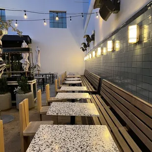 Outside seating