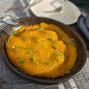 not paella - yep more like crispy rice with veggies