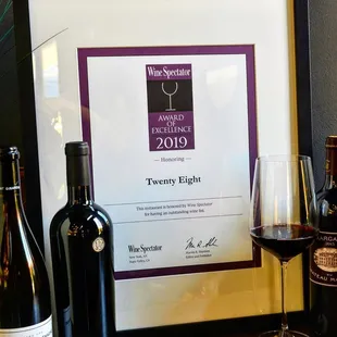 Wine Spectator Award of Excellence 2019