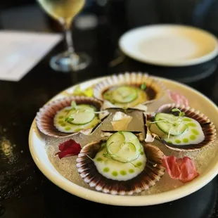 Scallop carpaccio