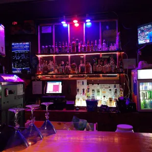 a bar with a lot of liquor