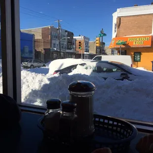 They have a great breakfast menu.  Warm cozy place after blizzard Jonas.