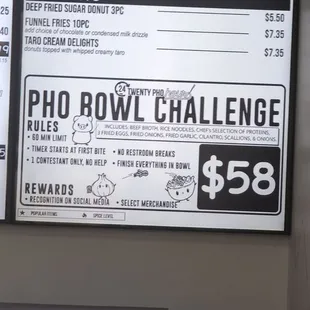 Pho Bowl Challenge Rules