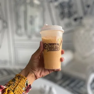 Tried the Thai Tea and it was awesome! Not too sweet and perfect to refresh myself before Disney!