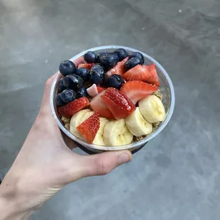 small traditional acai bowl