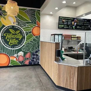Inside of Twenty Two Juice Bar