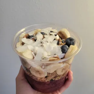 Large almond acai bowl