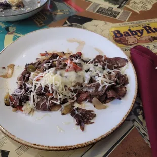 Keto philly cheese steak.  No hoagie or beer cheese