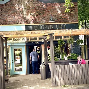 Cute outdoor seating