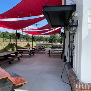 Patio life w a garage door