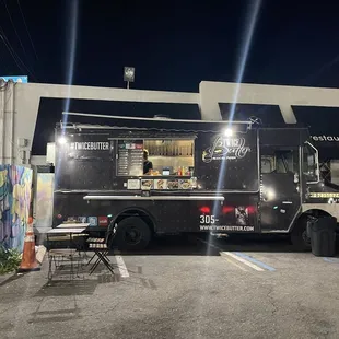  food truck parked in a parking lot