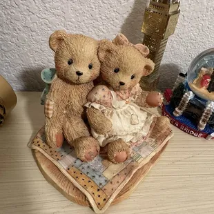 Antique little teddy bears