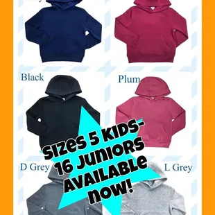 Stay warm.  Toddler - Junior 16 available