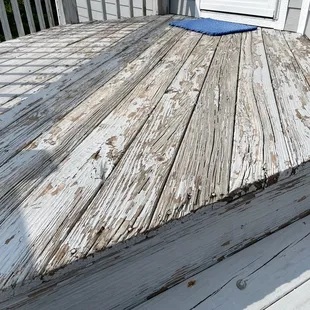 Decks with loads of danger, this is where our 5 year old was injured