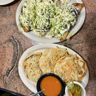 Papusas and empanadas