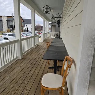 When it is warm it looks like you can sit outside.