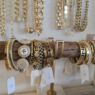 Jewelry in the gift shop.