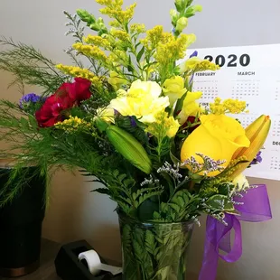 Arrangements that was delivered two and a half days late