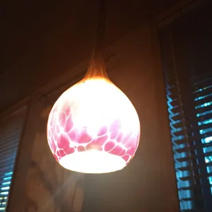Nice blown glass overhanging lights