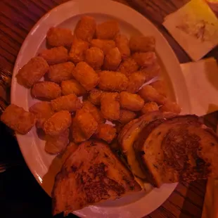 Grilled Cheese and Tots