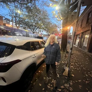 Parking in front of restaurant