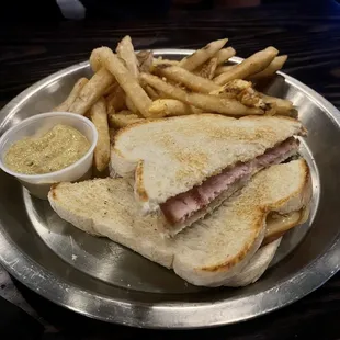 Grilled Ham &amp; Cheese with Fries