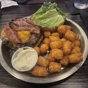 Bacon Cheeseburger with Tots