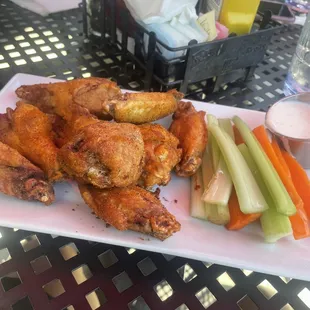 Old Bay wings appetizer