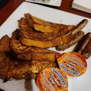 French toast and sausage links