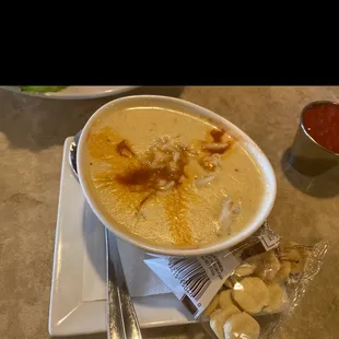 Half and half soup